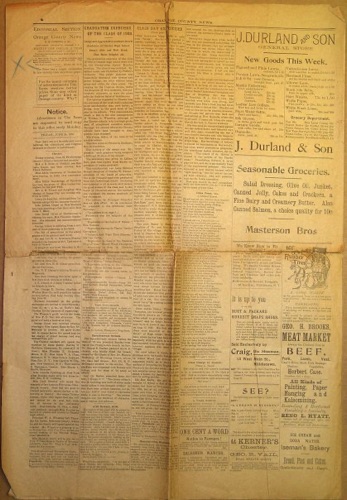 Orange County News, 1903-1907